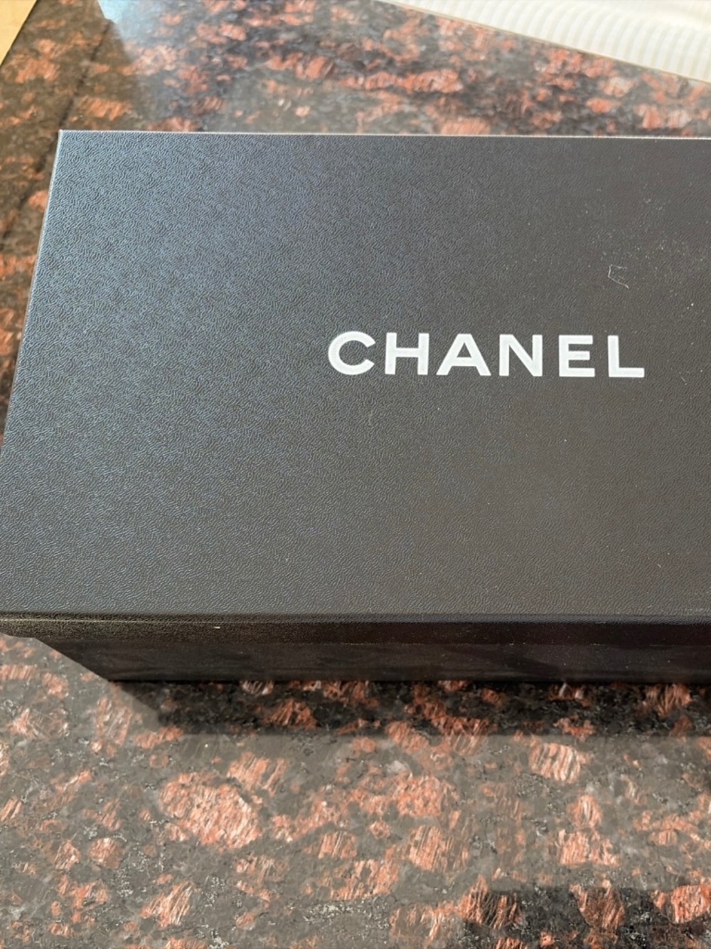 Chanel CC Logo Mesh Espadrilles Black White Size 38 G34673 Box Receipt